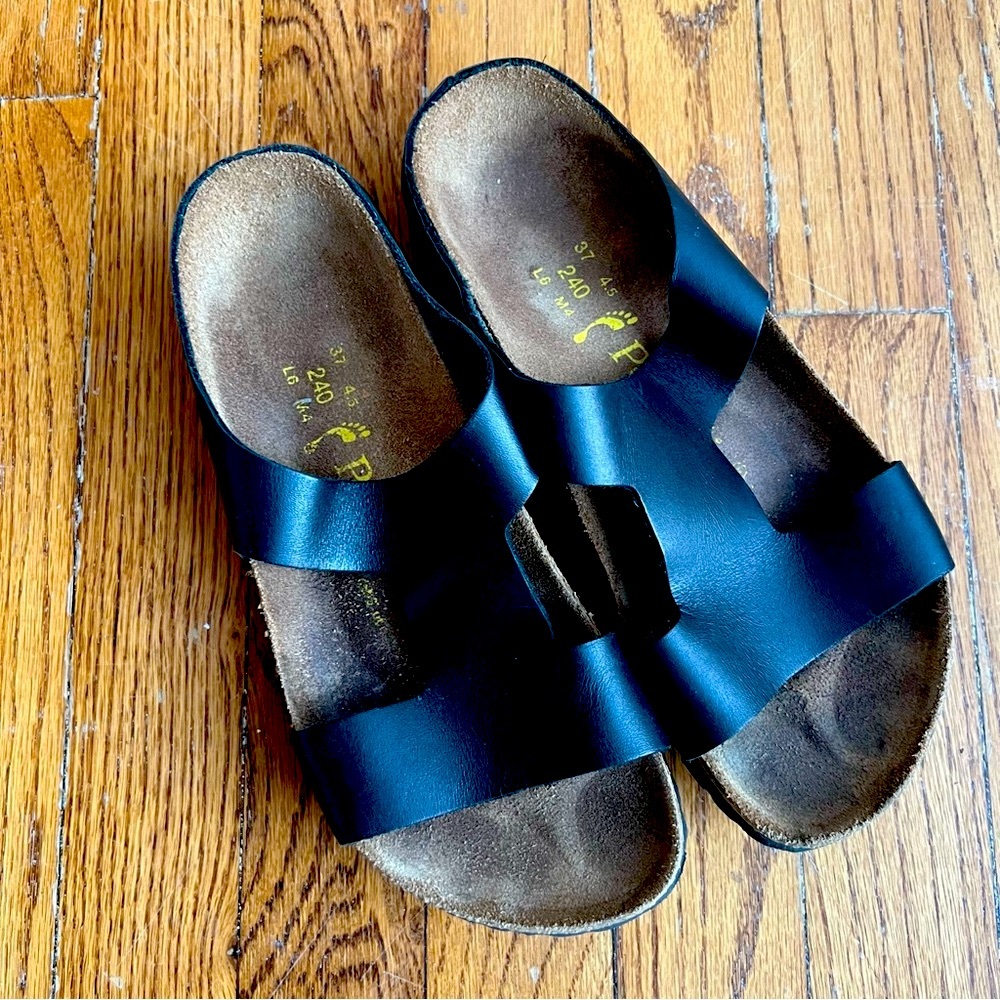 Birkenstock Charlize Black Leather Sandals